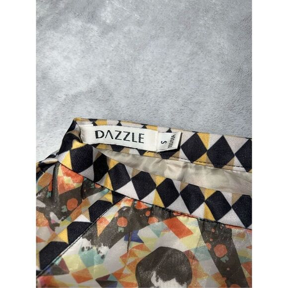 Women’s Graffiti Collage Shorts SMALL by Dazzle Funky Eccentric - Picture 6 of 9
